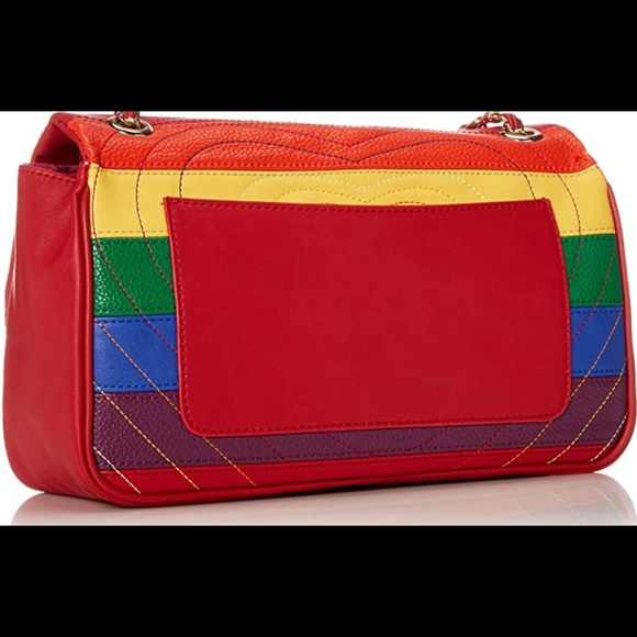 Betsey Johnson It’s Ok to Be…Shoulder Bag, Rainbow - Picture 2 of 5